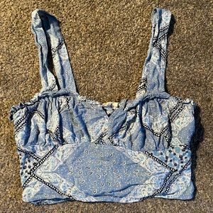 Paisley Cropped Tank